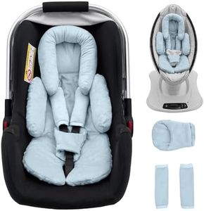 Kaseeous Infant Insert Compatible with Mamaroo Swing & Graco Swing, Thickened Baby Car Seat Head Support with Extra Srap Covers Set, Breathable Newborn Car Seat Insert for Preemie to Toddler