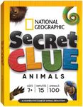 National Geographic: Secret Clue Animals - Card Game for Kids 7 & Up - Fun & Cooperative Board Games for The for Girls & Boys Ages 7, 8, 9, 10