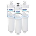 Refresh Replacement Refrigerator Water Filter for Bosch 640565, EVOLFLTR10, Whirlpool WHKF-R-PLUS, W1085590, 56932, 2168701, 3M Cuno CS-52, CS-51, CS-450, CS-451, CS-452 (3 Pack)