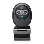 eMeet Piko 4K Webcam for Streaming, World’s 1st Dual-Camera AI-Powered 4K Camera w/AI Autofocus, 3 Mics Array&3 Sound Modes, USB Webcam with Clip, Great for Streaming, Desk Setup and Creative Gifts