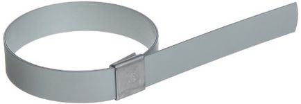 BAND-IT CP1099 5/8" Wide x 0.025" Thick 2-1/2" Diameter, Galvanized Carbon Steel Center Punch Clamp (50 Per Box)