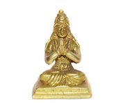 The Himalayan Collections HC - Astadhatu Brass Made Devi Parvati Brass Idol in Sitting Position (Size - 5, Golden)