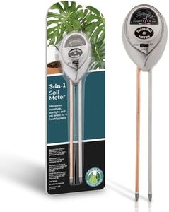 HOUSEPLANT RESOURCE CENTER 3-in-1 Soil Meter Optimize Plant Health with Moisture, Light & pH Testing