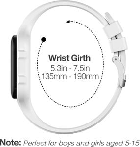 Focwony Kids Digital Watch – White, Waterproof, LED Display