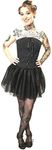 Malco Modes BellaSous Tutu Adjustable Opaque Skirt for Tutu Dress | One Size Black Women Tutu Skirt