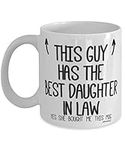 MIPOMALL Father in Laws Mug - Gifts for Father in Law - This Guy has The Best Daughter in Law - Fathers Day - Coffee Mugs - wm7427