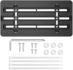 RED WOLF Front License Plate Bracket Holder Frame Tag Universal for Car Truck Van SUV with 6 Screws and Wrench Kit Black Easy Mount