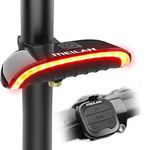 MEILAN Smart Bike Tail Light with Turn Signals and Automatic Brake Light Wireless Remote Control Bicycle Taillight Waterproof USB Rechargeable Bike Rear Cycling Light with Ground Line Fits on Any Bike