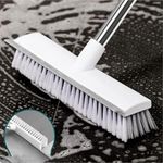 Milton Bathroom Cleaning Brush with Wiper Upgraded 3 in 1 Toilet Brush Bathroom Brush with Long Handle 180° Rotate Bathroom Floor Cleaning Brush Bathroom Cleaning Accessories