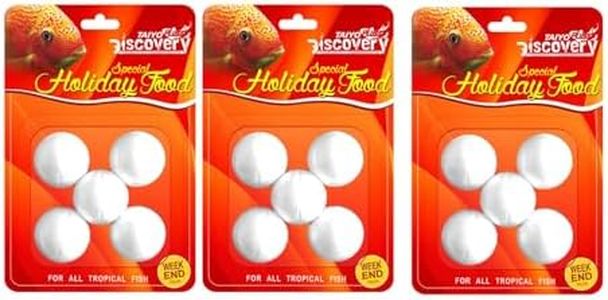 Taiyo Pluss Discovery Special Holiday Weekend Slow Release Feeder Tablet Fish Food for All Life Stages Tropical & Exotic Fishes (Pack of 3)