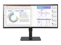 LG Ultrawide 34BQ77QB-B 34" Webcam UW-QHD Curved Screen LED Monitor - 21:9 - Textured Black