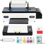 SENORTIAN A3 DTF Printer with Oven Bundle Set L1800 Direct to Film Transfer Printer Machine with Advanced White Ink Circulation System for DIY Print T-Shirts, Dark and Light Fabric Printing