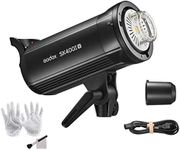 Godox SK400II-V Upgraded Studio Flash Light 400Ws Power 5600±200K Strobe Light Built-in 2.4G Wireless X System with LED Modeling Lamp for Wedding Portrait Advertising Photography