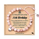 FYUKISS Birthday Gifts for Girls, 11 Year Old Girl Gift Ideas, Sweet 11 Birthday Bracelet Decorations Gifts for Sister Daughter Granddaughter