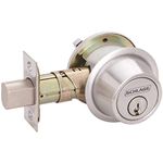 Schlage Bc500 Single Cylinder Deadbolt Adj Bs Sc1 Satin Chrome