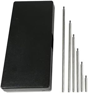 Indicator Extension Stem Rod Set, 6Pcs Dial Digital Indicator Extension Stem Rod Set 1, 2, 3, 4, 5, 6" Combine to 0-21" Thread 4.2mm Diameter for Dial Digital Indicator Height Gauge Depth Gauge