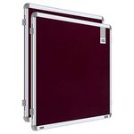 Pragati Systems® Prima Pin-up Display Board for Kids, Home, Office & School (PPUR6090) with Heavy-Duty Aluminium Frame | 2x3 Feet, Maroon (Pack of 2)