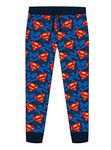 Mens Superman Lounge Pants 31563 Blue Medium