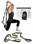 Gradient Fitness Stretching Strap for Physical Therapy, 12 Multi-Loop Stretch Strap 1.5" W x 8' L, Neoprene Handles, Physical Therapy Equipment, Yoga Straps for Stretching, Leg Stretcher, (Camo)