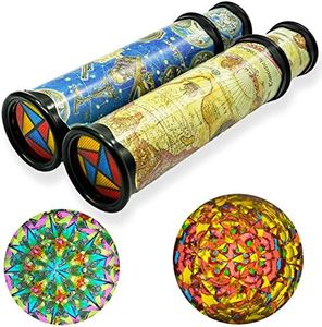 Xeehwb 2 Pack Magic Kaleidoscope,3D Mirror Lens Kaleidoscope,Stretchable Long Classic Kaleidoscope Toy for Children Gifts