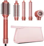 5 in 1 Hair Styler Hair Dryer Brush - High-Speed Hot Air Styler Wrap, Fast Drying No Heat Damage Ionic Blow Dryer Brush for Volumize, Curl, Straighten, Frizz-Free Multi Stylers with Travel Bag