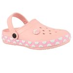 Neoz Kid's Clogs, Rosa, Gems, 6, Peach