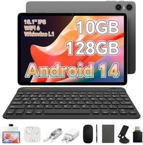 TECLAST Tablet Android 14 Tablets, P30T 10 Inch Tablet, 10GB+128GB, 1TB Expand, IPS Screen, WiFi6, BT5.4, Dual Camera, 6000mAh, Tablet with Keyboard/Case/Mouse/Stylus/Headphones/Tablet Stand