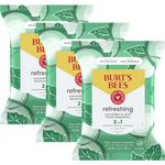Burt's Bees Facial Cleansing Towelettes, Cucumber and Sage, 30 Count (Pack of 3)