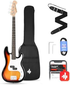 Donner Electric Bass Guitar 4 Strings Full-Size Standard Bass PB-Style Beginner Kit Sunburst for Starter with Free Online Lesson Gig Bag Guitar Strap and Guitar Cable, DPB-510S