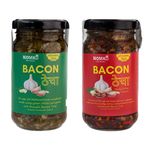 Nomad Food Project Combo of Bacon Thecha Green and Thecha Red | Each of 200gms