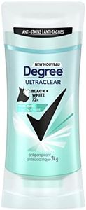 Degree UltraClear Black + White Antiperspirant Stick Deodorant for 72H Sweat & Odour Protection Pure Rain anti white marks and yellow stains 74 g