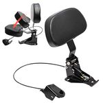 H RUO Adjustable Rider Backrest with Pad for Harley Touring Road King Street Glide FLHR FLHX 2009-2023 2022 2021