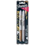 Sanford Ink Sharpie Metallic Fine Point Permanent Markers-Gold and Silver