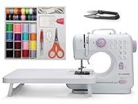 Arcanthite Mini Sewing Machine (Extension stand, Sewing Supplies set, Thread Snips included) - Electric Overlock Sewing Machines - Small Household Sewing Handheld Tool AT-005-A12