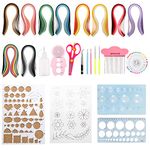 Tysun Paper Quilling Kit for Beginner Adults, 1060 Pcs Quilling Paper Strips with 15 Pcs Quilling Tools and Supplies for Paper Quilling and Paper Art Craft