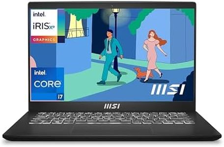 MSI Modern 14, Intel 12th Gen. i7 1255U,36CM Laptop(16GB/512GB NVMe SSD/Windows 11 Home/Iris Xe/Classic Black/1.4Kg), C12MO-1202IN