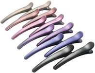 Hair Clips for Styling, HAITAO 12 PCS Non-Slip Colorful Plastic Duckbill Alligator Hair Barrettes Pins for Women, Baby Kids and Girls, 3.5"