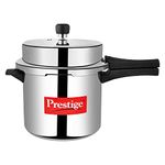 Prestige Popular Aluminium Outer Lid Pressure Cooker, 6 Litres, Silver