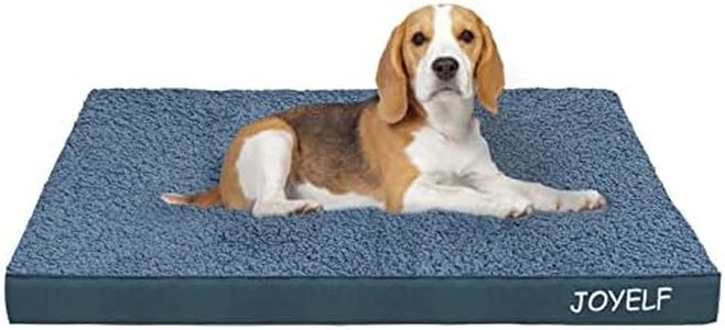 JOYELF Medio Cama Ortopédica para Perros, Colchoneta Impermeable con Funda Lavable y Extraíble, un Juguete Chirriante de Regalo.
