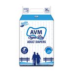 AVM Super Dry Adult Diapers - Pack of 10 - Extra Large (Fits 57"-78")