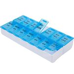 Large Weekly AM/PM Pill Box - Braille Marked 7 Day Medicine Case