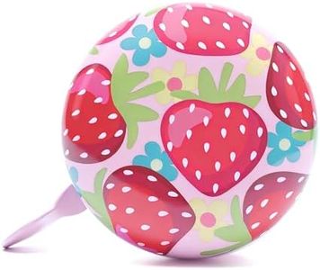 Cute Strawberries Bicycle Bell with Loud Clear Sound, Bike Bells for Adults & Kids, Durable Bike Bell for Scooters, Toddler Bikes, and Cycling Accessories by Cute Things Seattle