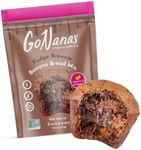 GoNanas Fudge Brownie Oat Flour Banana Bread Mix, Suitable for Plant Based Vegan Diets, Gluten Free Dairy Free Snacks, Healthy Snacks For Adults, Muffin Mix, Nut Free, Cupcakes Dessert, NON-GMO, 1pk