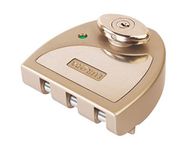 Europa Parma Main Door Lock V321SN with 3 Vertical Interlocking Dead Bolts (Satin Nickel), Multicolour