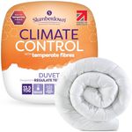 Slumberdown Climate Control Single Duvet 13.5 Tog - Extra Warm & Snuggly Single Quilt Ideal for Cold Winter Nights | UK-Made, Non-Allergenic & Washable (135 x 200cm)