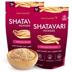 Herb Essential Shatavari 50g (Pack of 2) Pure & Natural| Women's Wellness|Asparagus racemosus Powder | Rejuvenative for Vata and Pitta | Herbal Supplement