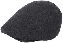 WETOO Men Flat Cap - Beret Cap Newsboy Hat Irish Cabbie Driving Ivy Gatsby Scally Hat