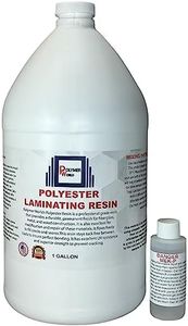 Polymer World- Polyester Resin 1-10 Gallon Kit with MEKP for Boats, Cars, Surfboard, RV, Pools,Canoes, Jetskis, Watercrafts (1, 1 Gallon)