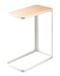 Yamazaki Side Table, Alloy Steel Engineered Wood, White, One Size