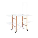 Foppapedretti Supergulliver Clothes Airer, 175 x 120 x 189 cm Solid Wood 189x122x174 cm White/Brown
